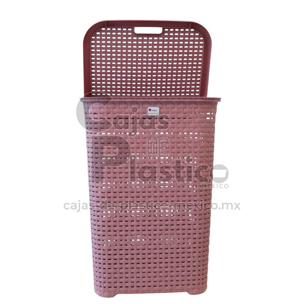 Cesto Rattan Con Tapa