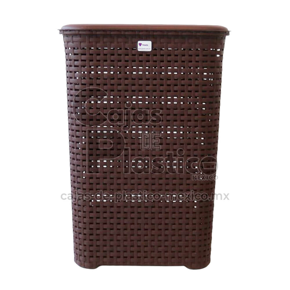 Cesto Rattan Con Tapa